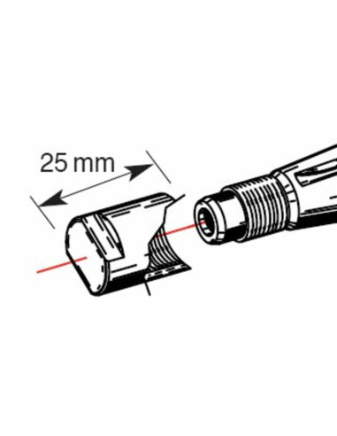 Embout de protection de vilebrequin BUZZETTI M14x1,25/L25mm pour arrache-volant