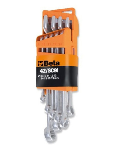 BETA Set of 9 Combination Wrenches with compact support