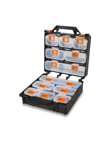 BETA Organizer Tool Case with 12 removable tote-trays