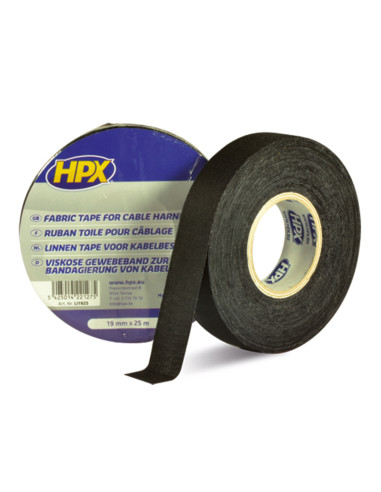 HPX Canvas Duct Tape Black 19mm x 25m