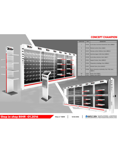 Concept shop-in-shop corner BIHR - Configuration Champion