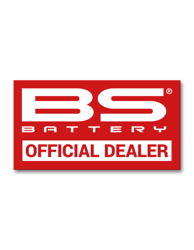 BS BATTERY Official Dealer Sticker - 70x130mm