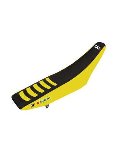 Housse de selle BLACKBIRD Double Grip 3 jaune/noir Suzuki RM-Z250