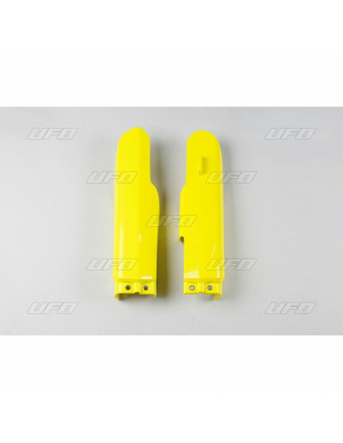 Protections de fourche UFO jaune Suzuki RM85/85L
