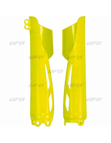 UFO Fork Guards Neon Yellow Honda CR250/450R-RX