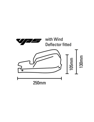 BARKBUSTERS VPS MX Handguard Plastic Set Only Yellow/Black Deflector