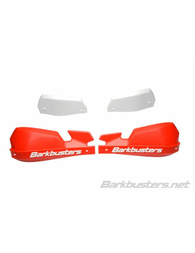 BARKBUSTERS VPS MX Handguard Plastic Set Only Red/White Deflector