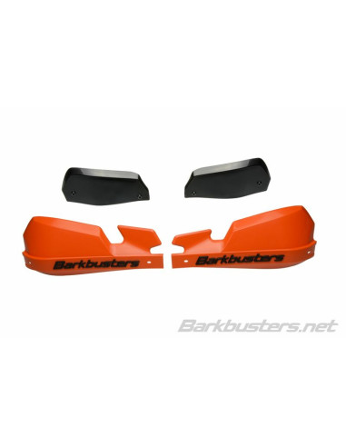 BARKBUSTERS VPS MX Handguard Plastic Set Only Orange/Black Deflector