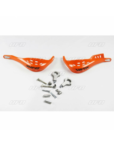 Protège-mains UFO Jumpy supermotard Ø28mm Orange KTM