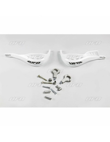 Protège-mains UFO Jumpy supermotard Ø22mm blanc