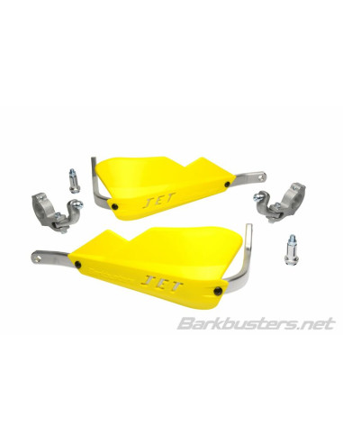 BARKBUSTERS Jet Handguard Set Two Point Mount Tapered Yellow