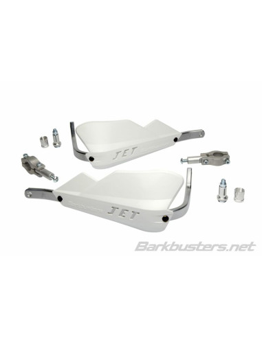 BARKBUSTERS Jet Handguard Two Point Mount Straight Ø22mm White