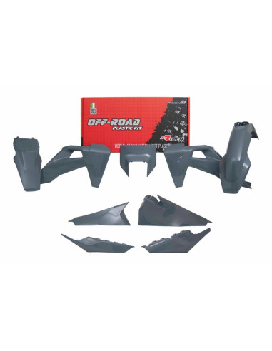 RACETECH Plastic Kit Quantum Grey Husqvarna