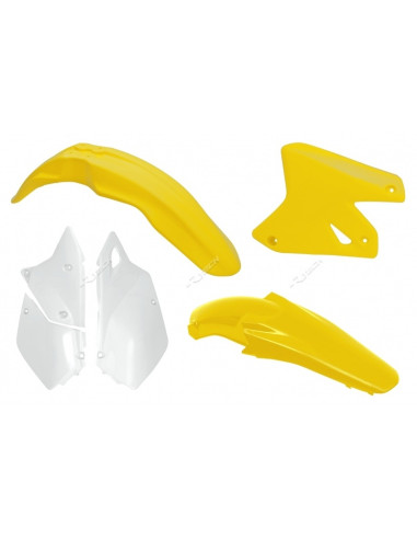 RACETECH Plastic Kit OEM Color Yellow/White Suzuki DR-Z400