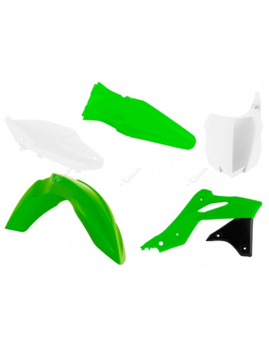 RACETECH Plastic Kit OEM Color (2016) Green/White Kawasaki KX250F