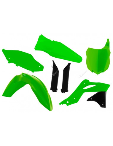 RACETECH Plastic Kit Neon Green Kawasaki KX250F