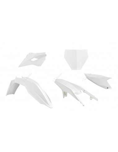 RACETECH Plastic Kit OEM Color White Husqvarna TC85