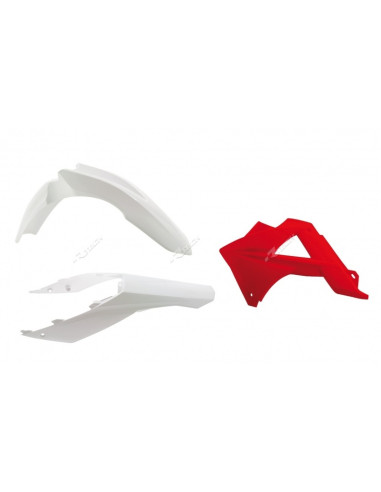 Kit plastique RACETECH couleur origine blanc/rouge Gas Gas EC125/250/300/450 FSR