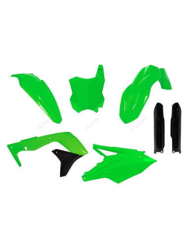 RACETECH Plastic Kit Neon Green Kawasaki KX450F