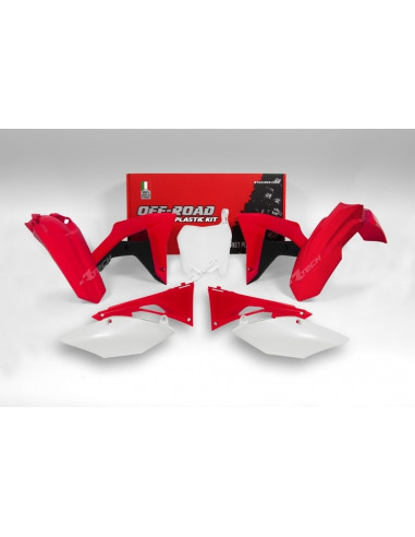 Kit plastique RACETECH couleur origine (2017) rouge/noir/blanc Honda CRF450RX