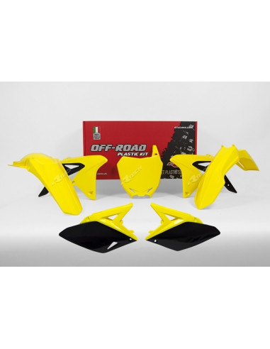 Kit plastique RACETECH couleur origine (2017) jaune/noir Suzuki RM-Z250