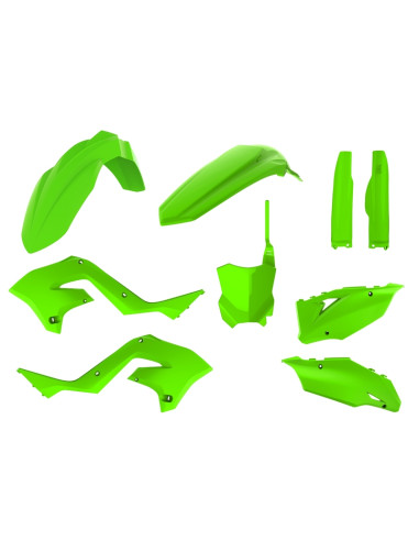 POLISPORT Restyle Plastic Kit Lime Green Kawasaki KX125/250