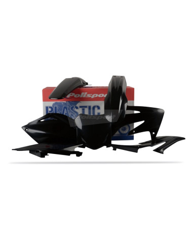 POLISPORT Plastic Kit Black Honda CRF250R