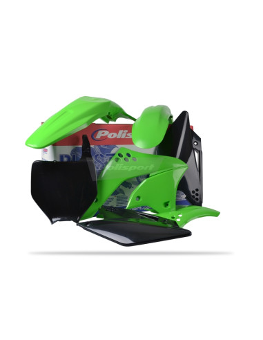 Kit plastique POLISPORT couleur origine Kawasaki KX250F