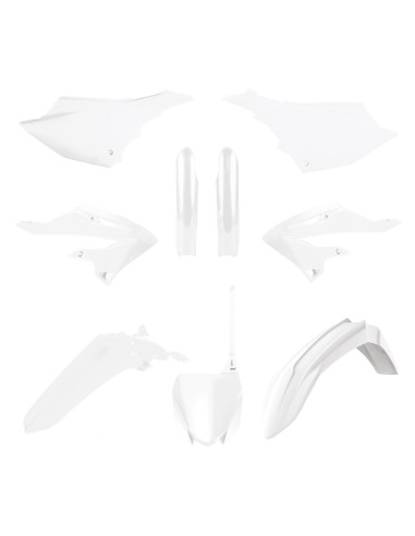 Kit plastiques POLISPORT - blanc Yamaha YZ125/250