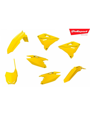POLISPORT Plastic Kit Restyle 2019 Yellow Suzuki RM125/250
