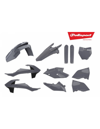 Kit plastiques POLISPORT gris nardo KTM SX/SX-F