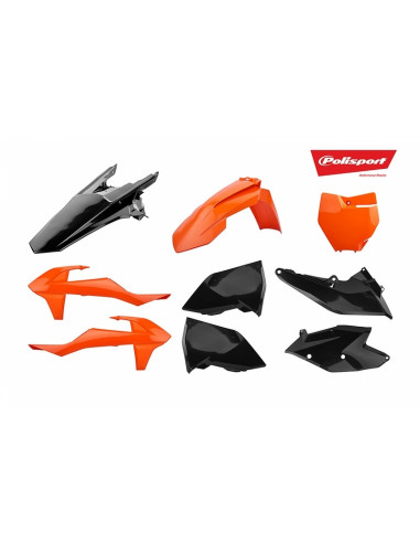 POLISPORT Plastics Kit Orange/Black KTM SX/SX-F