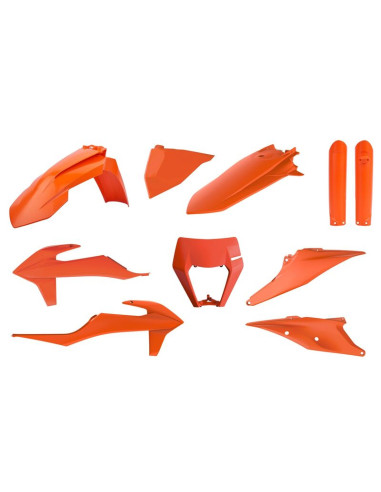 POLISPORT Plastic Kit Orange KTM