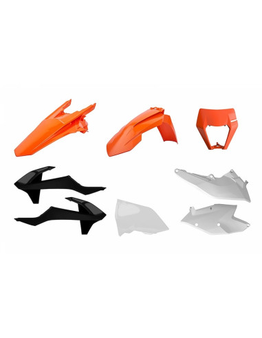 Kit plastique POLISPORT Enduro couleur origine (2018) KTM EXC/EXC-F