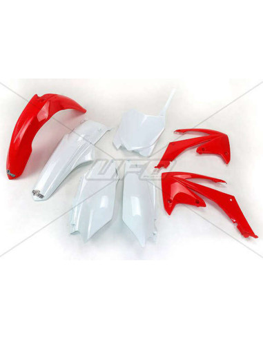 UFO Plastic Kit OEM Color Red/White Honda CRF250R/450R