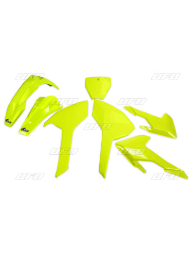 UFO Plastic Kit Neon Yellow Husqvarna