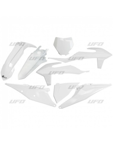 UFO Plastic Kit White KTM SX/SX-F