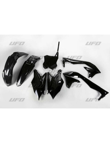 UFO Plastic Kit Black Kawasaki KX450F