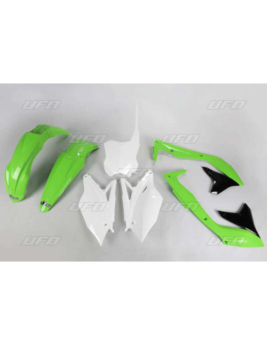 UFO Plastic Kit OEM Color (2016) Green/Black/White Kawasaki KX450F