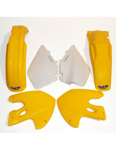 UFO Plastic Kit OEM Color Yellow/White Suzuki RM125/250