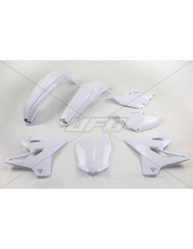 UFO Plastic Kit White Yamaha YZ125/250