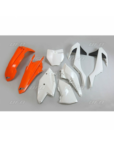 UFO Plastic Kit OEM Color (2017) Orange/Black/White KTM