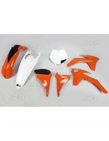 UFO Plastic Kit OEM Color Orange/Blanc KTM