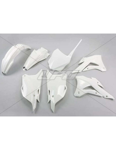 UFO Plastic Kit White Kawasaki KX85