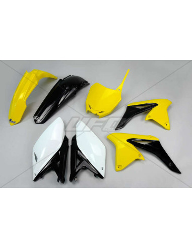 Kit plastique UFO couleur origine jaune/noir/blanc Suzuki RM-Z250