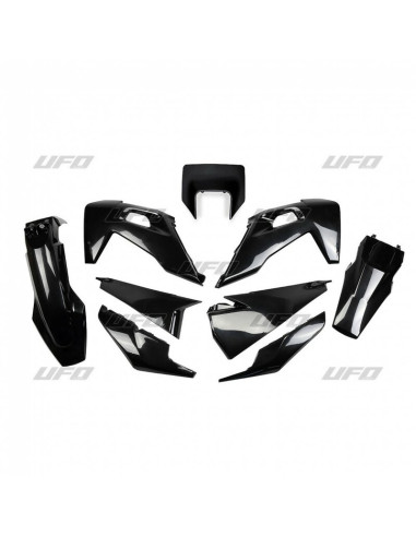 Kit plastiques UFO noir Husqvarna FE/TE