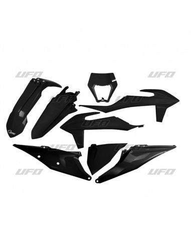 UFO Plastic Kit Black KTM EXC/EXC-F