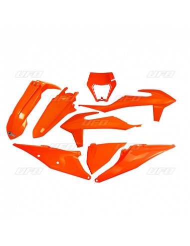 UFO Plastic Kit Neon Orange KTM EXC/EXC-F