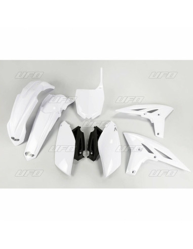 UFO Plastic Kit White Yamaha YZ250F