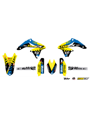 UFO Plastic & Graphic Kit OEM Color Suzuki RM-Z 250